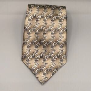 David Taylor Champagne patterned  Men's Neck Tie